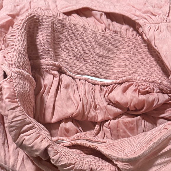 Free people Devon gauzy casual Pink Maxi Dress Sz large L - Picture 13 of 13